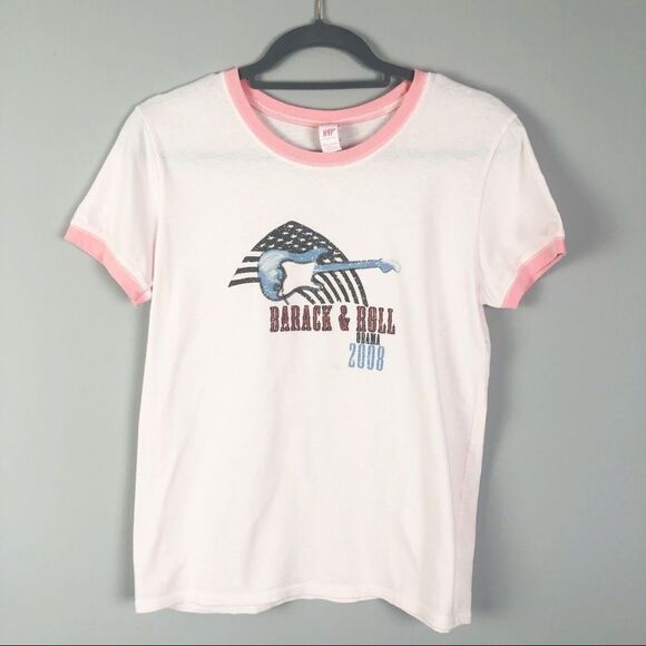 Barack & Roll Obama 2008 Graphic Tee - Picture 1 of 4